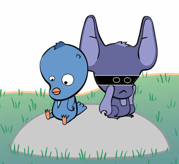 Chipmunk and Lizard, by Sunny